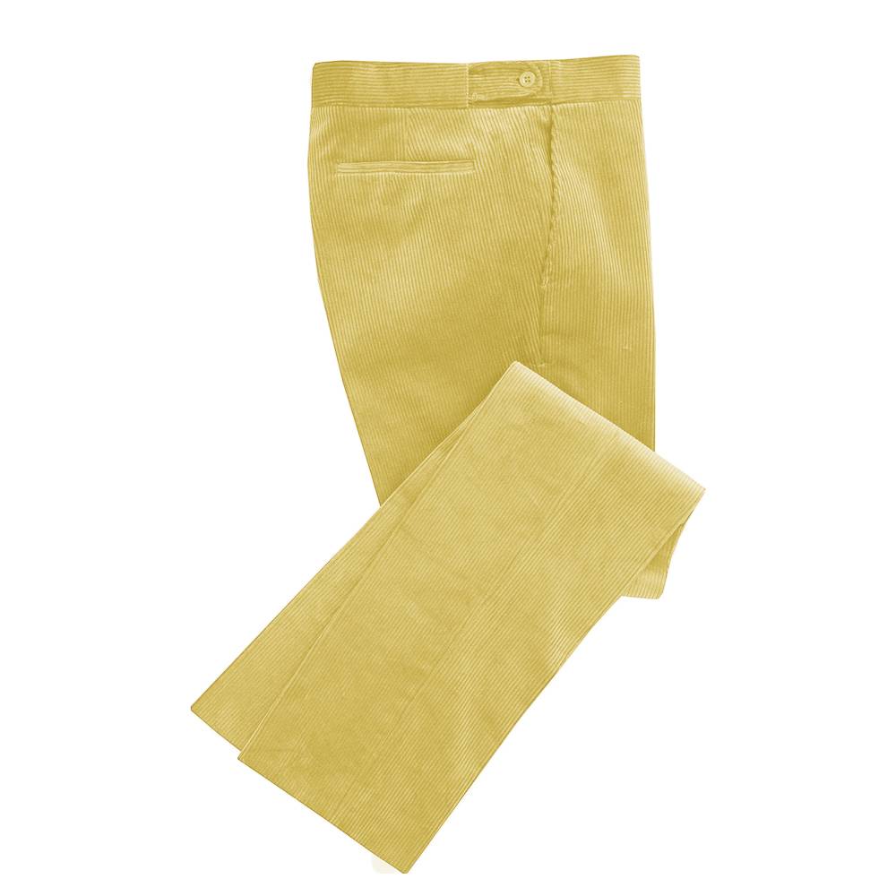 yellow corduroy bell bottoms