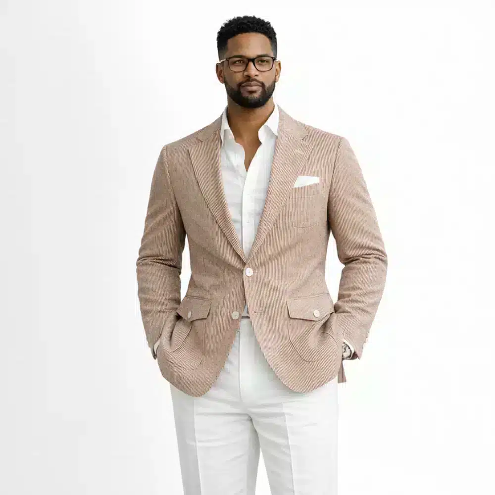 BROWN SEERSUCKER SPORT COAT