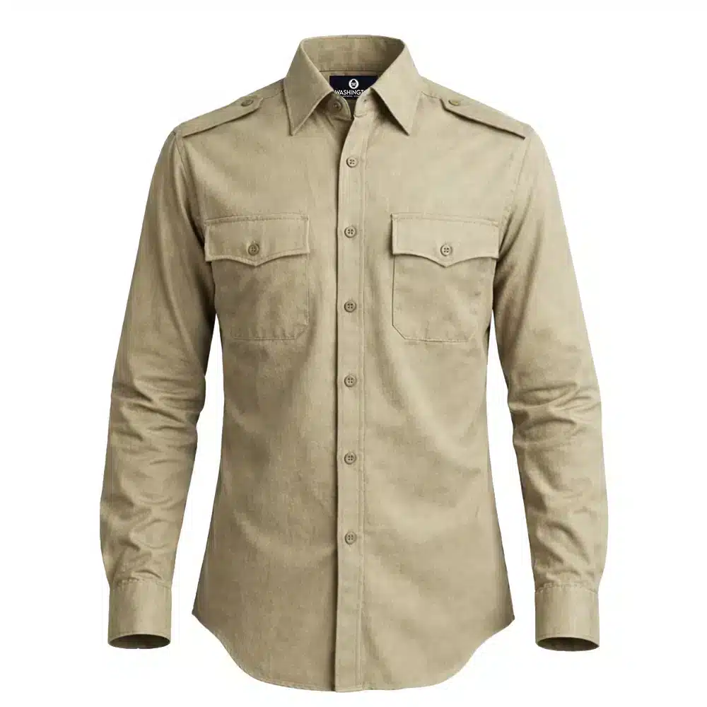 ARMY GREEN SERVICE UNIFORM (AGSU) LONG SLEEVE SHIRT - OFFICER