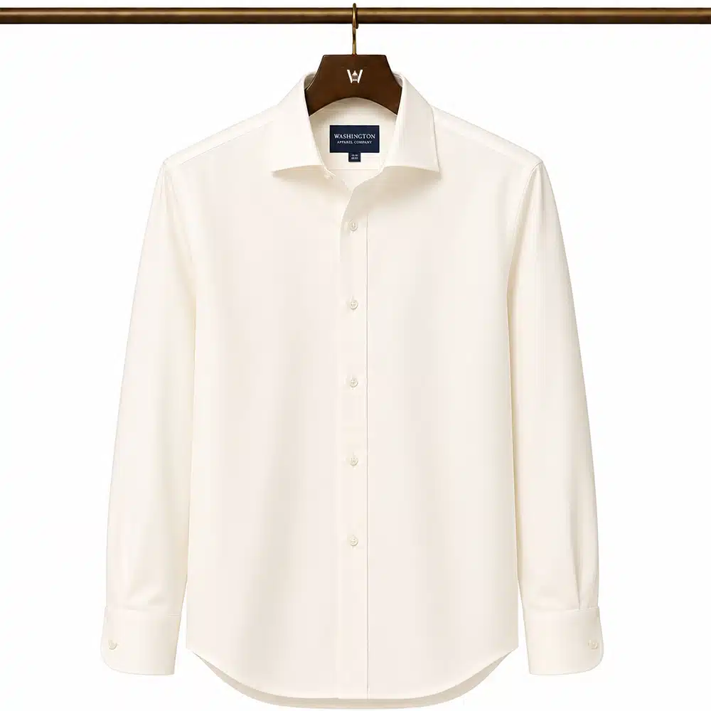 IVORY COTTON DRESS SHIRT
