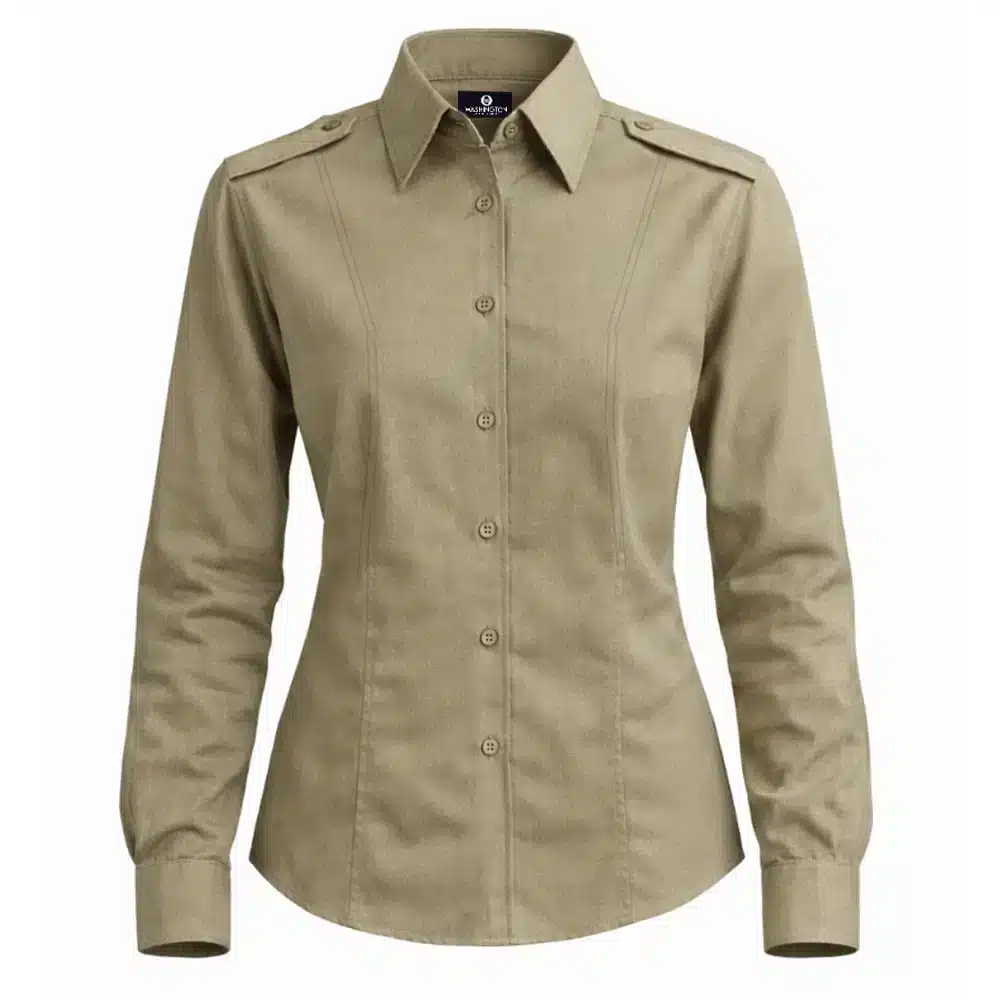 ARMY GREEN SERVICE UNIFORM (AGSU) LONG SLEEVE SHIRT - FEMALE OFFICER