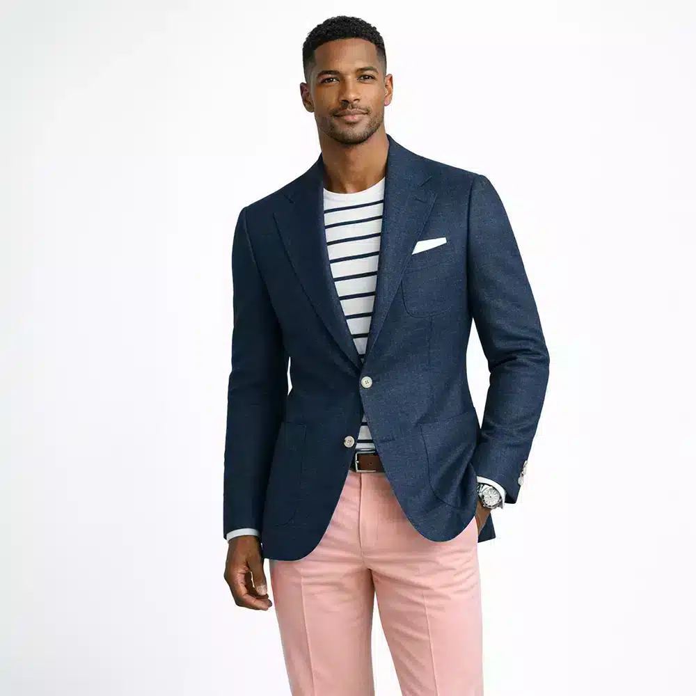 NAVY LINEN SPORT COAT