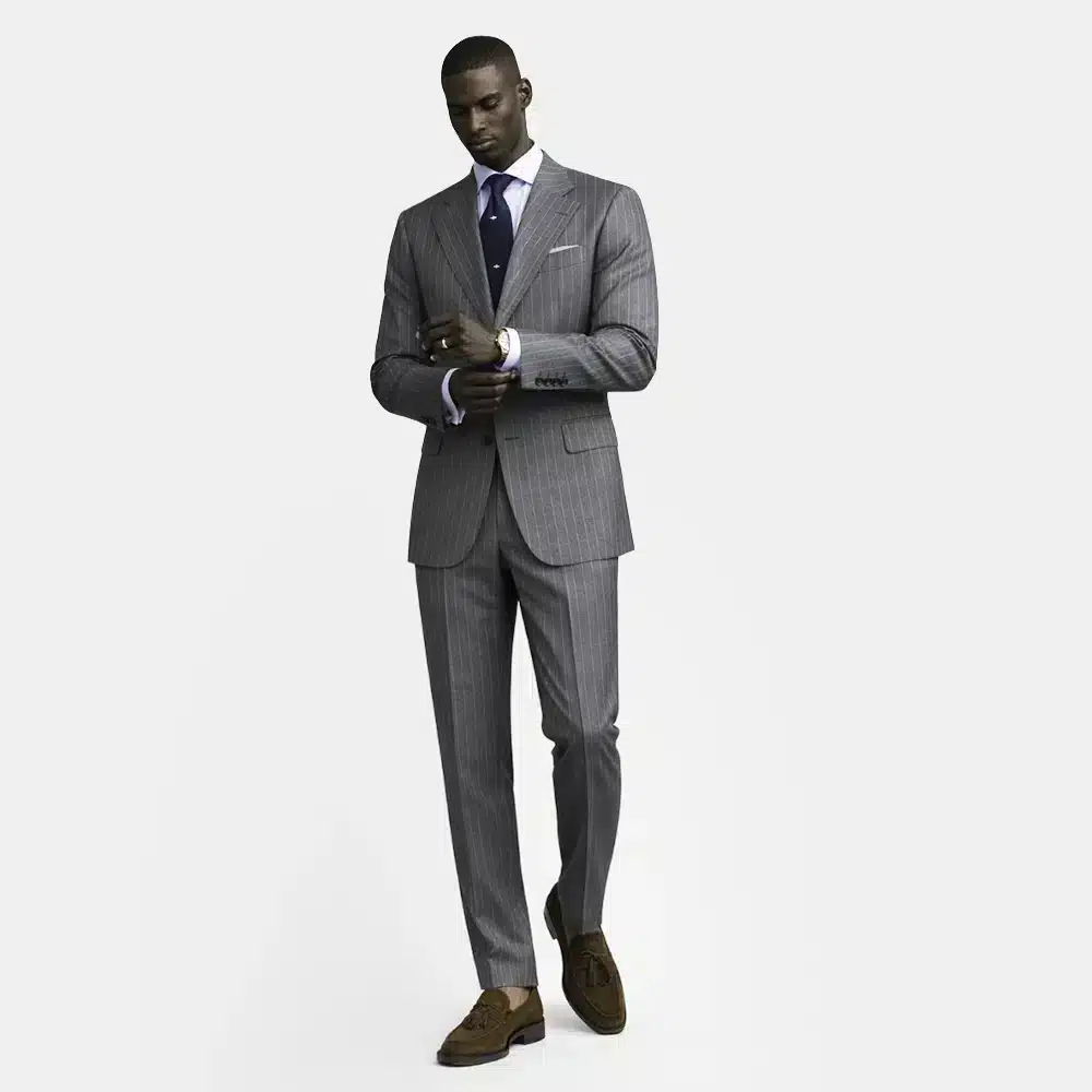 GRAY PINSTRIPE SUIT