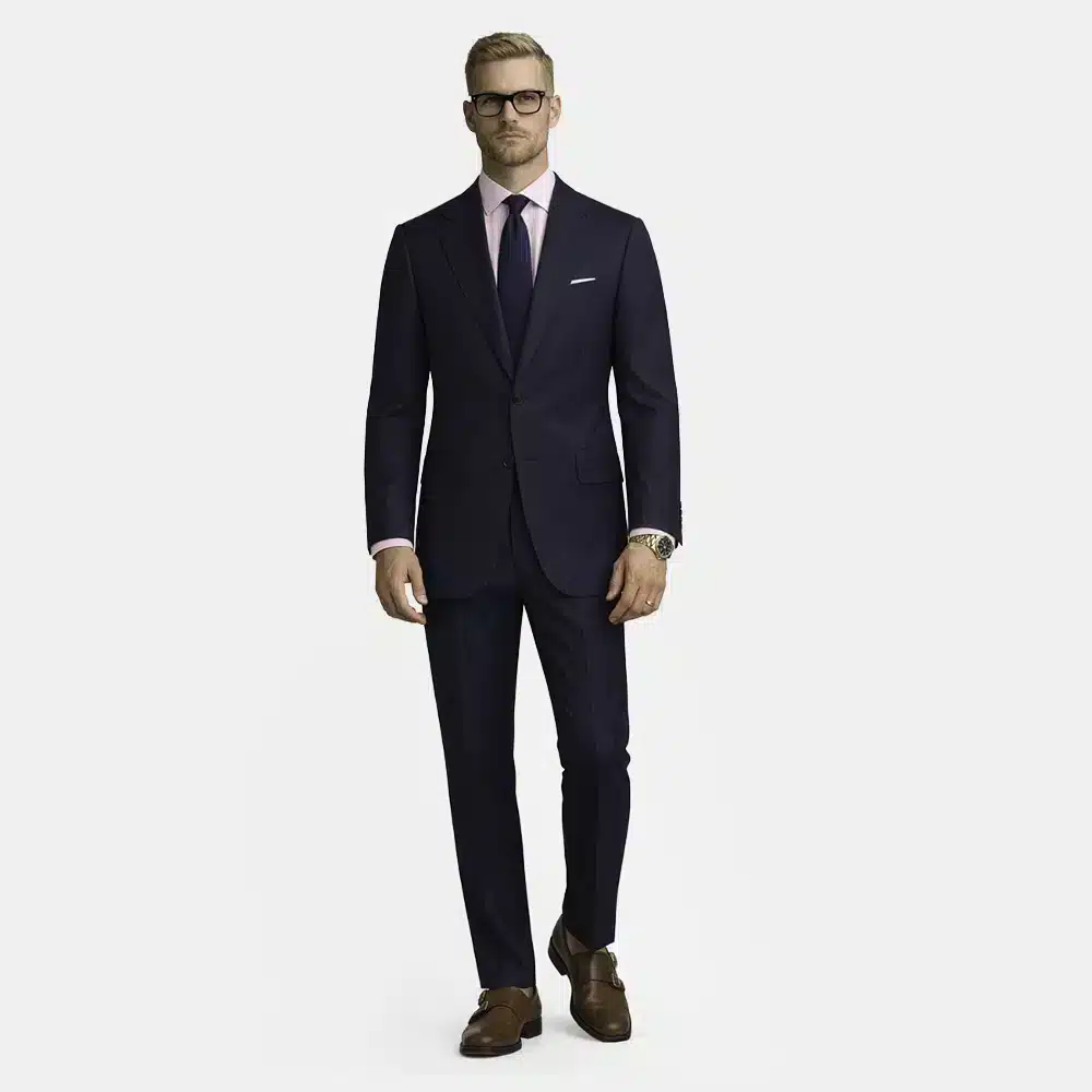 NAVY PINSTRIPE SUIT