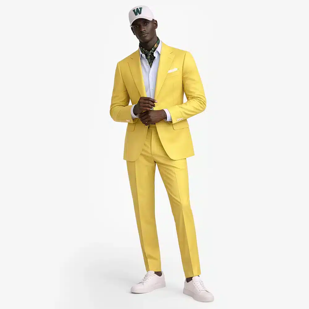 CANARY YELLOW WOOL BLEND SUIT