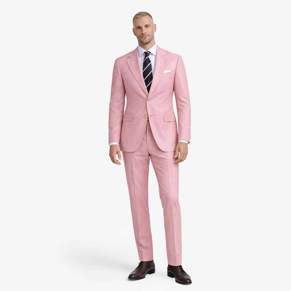 CARNATION PINK WOOL BLEND SUIT