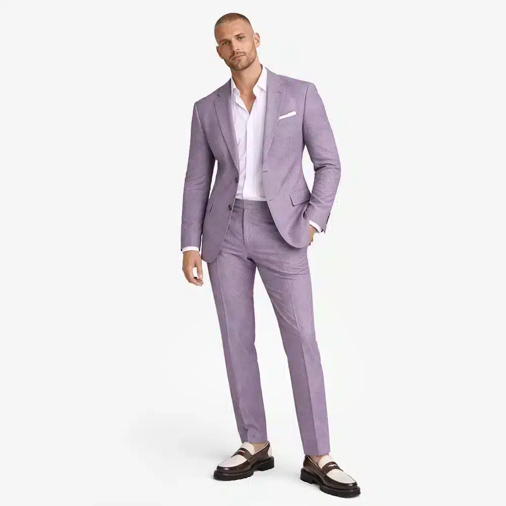 LAVENDER WOOL BLEND SUIT