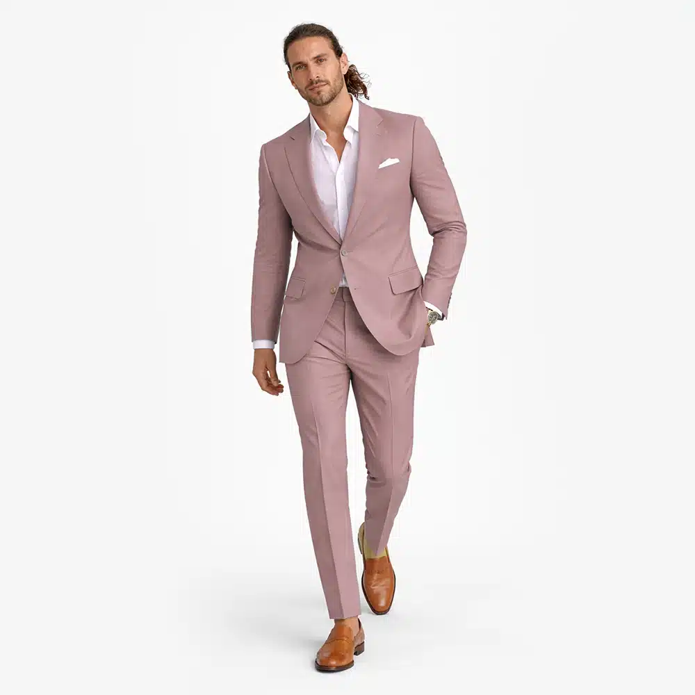 MUAVE WOOL BLEND SUIT