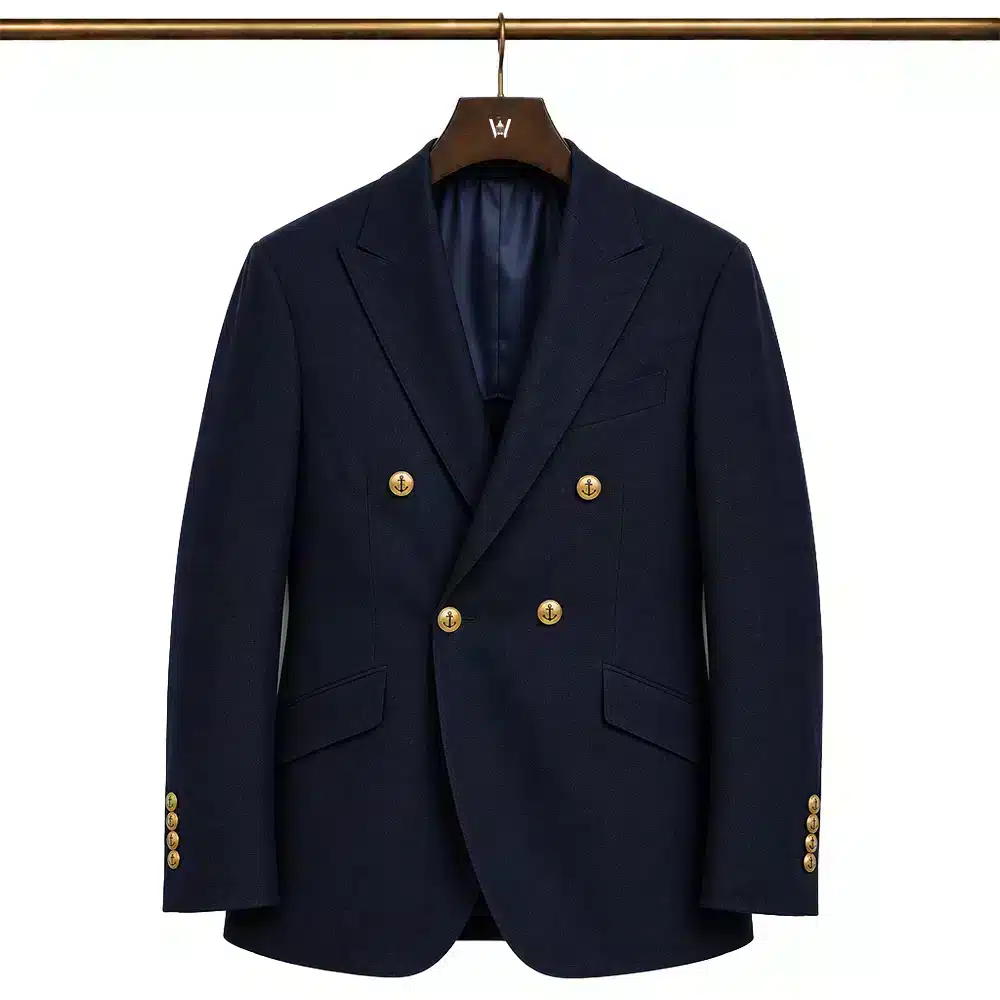 ESSENTIAL NAVY DOUBLE-BREASTED BLAZER