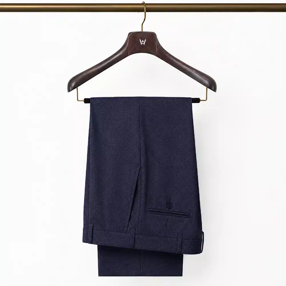 NAVY FLANNEL DRESS PANTS