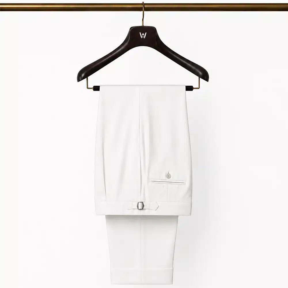 WHITE COTTON CHINO