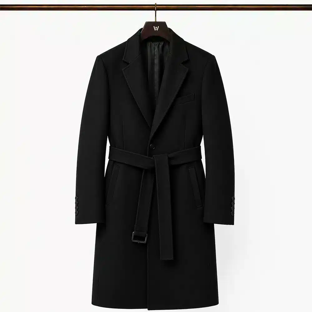 BLACK CASHMERE TOPCOAT