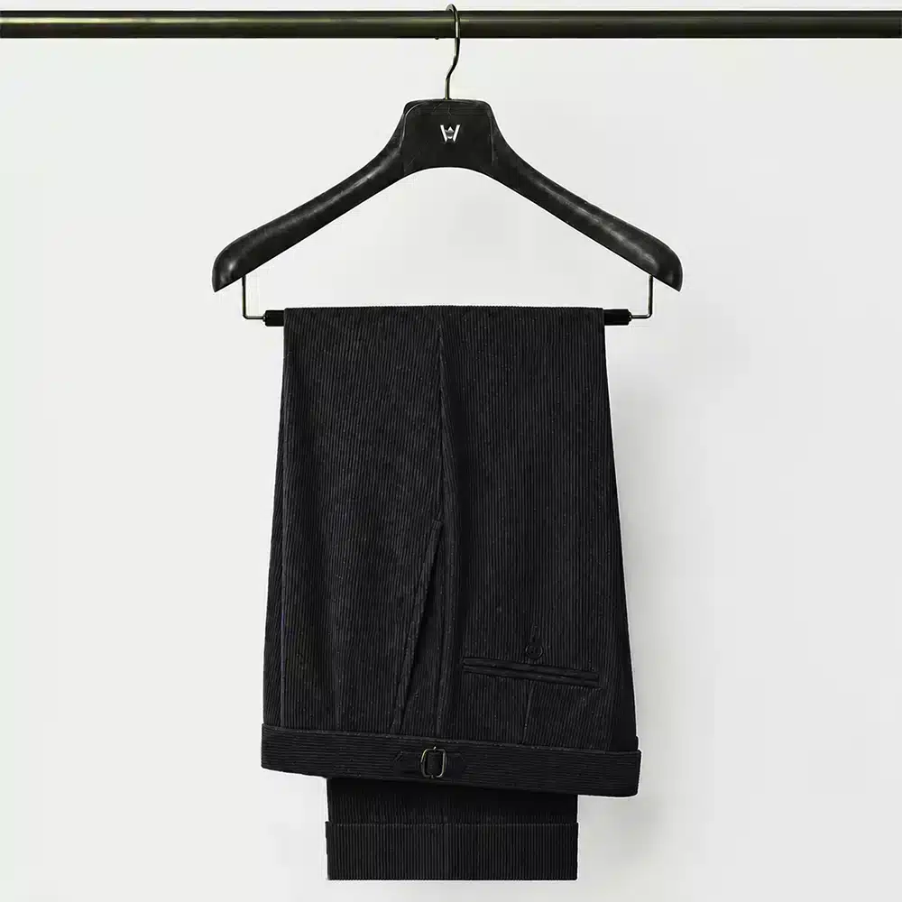 BLACK CORDUROY TROUSERS