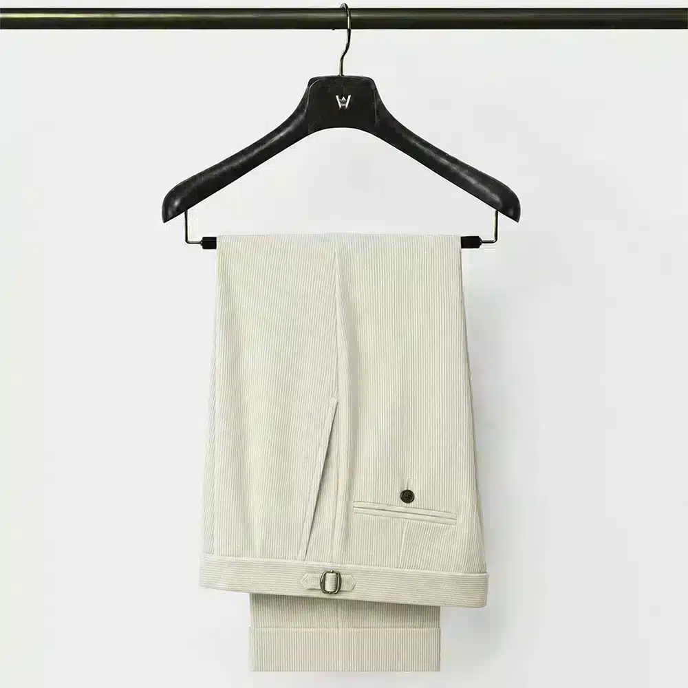 IVORY CORDUROY TROUSERS