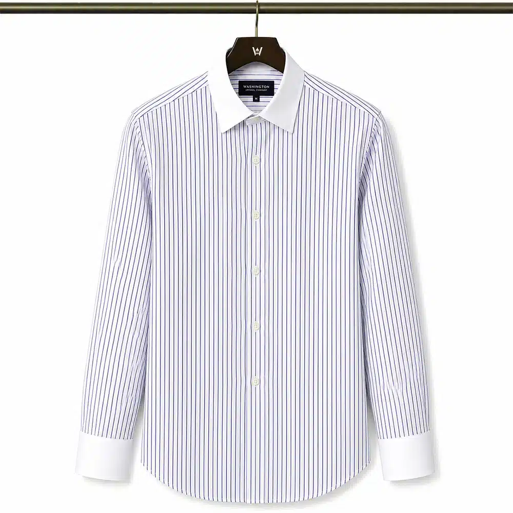 NAVY STRIPE BANKER SHIRT