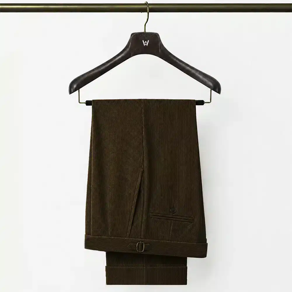 TOBACCO CORDUROY TROUSERS