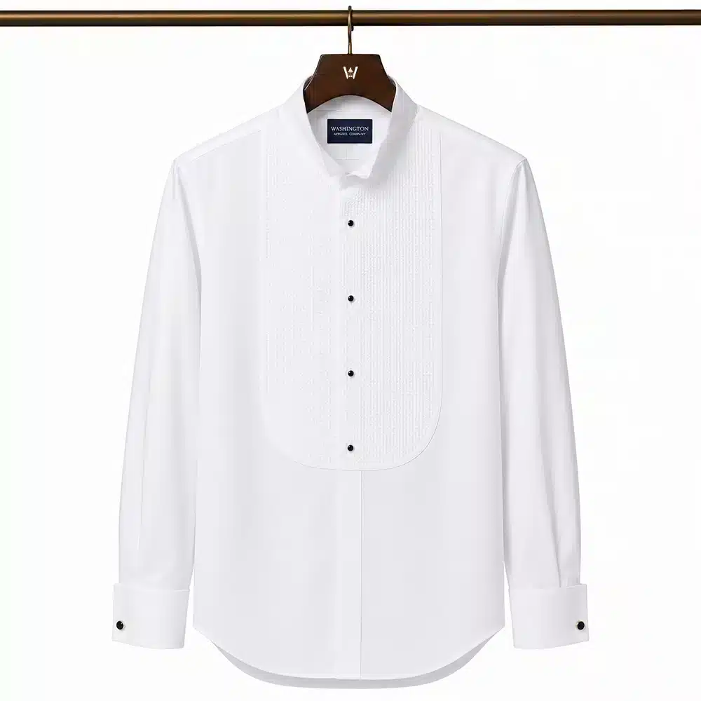 WHITE TUXEDO SHIRT